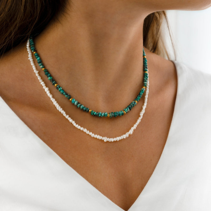 Collier "Été Bleu" - LaMaisonDesBijoux