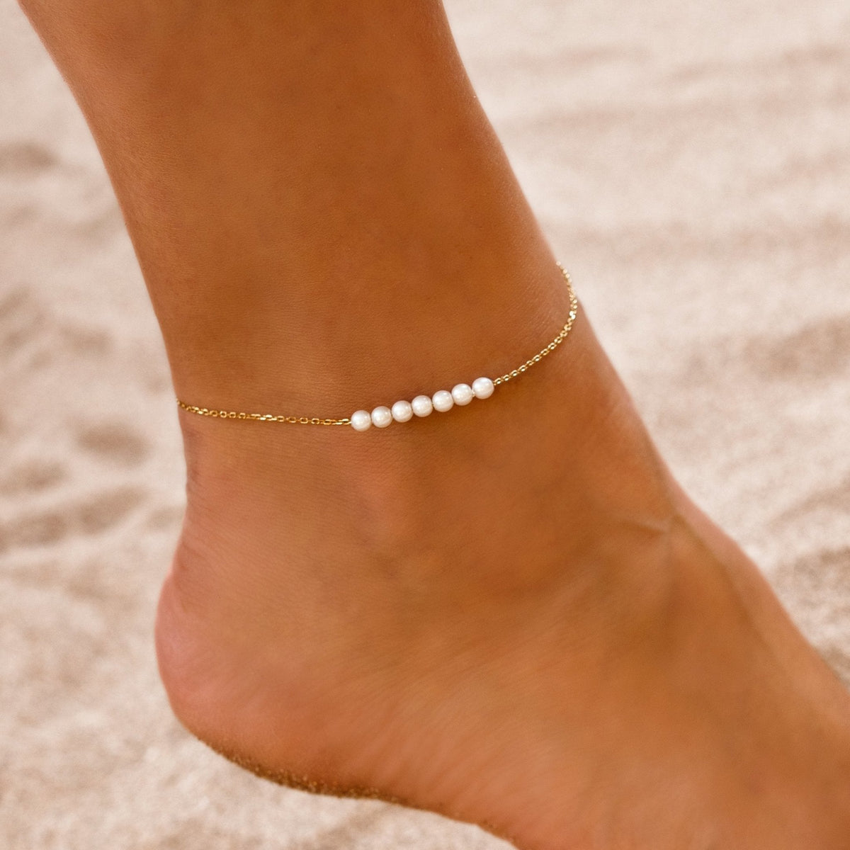 Bracelet de cheville "Pearly" - LaMaisonDesBijoux